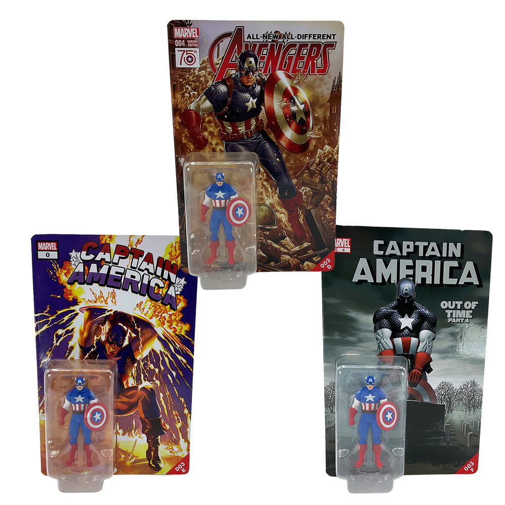 Hot Toys Pocket Cover Marvel #003 Captain America Assortment DEF (Display Box)