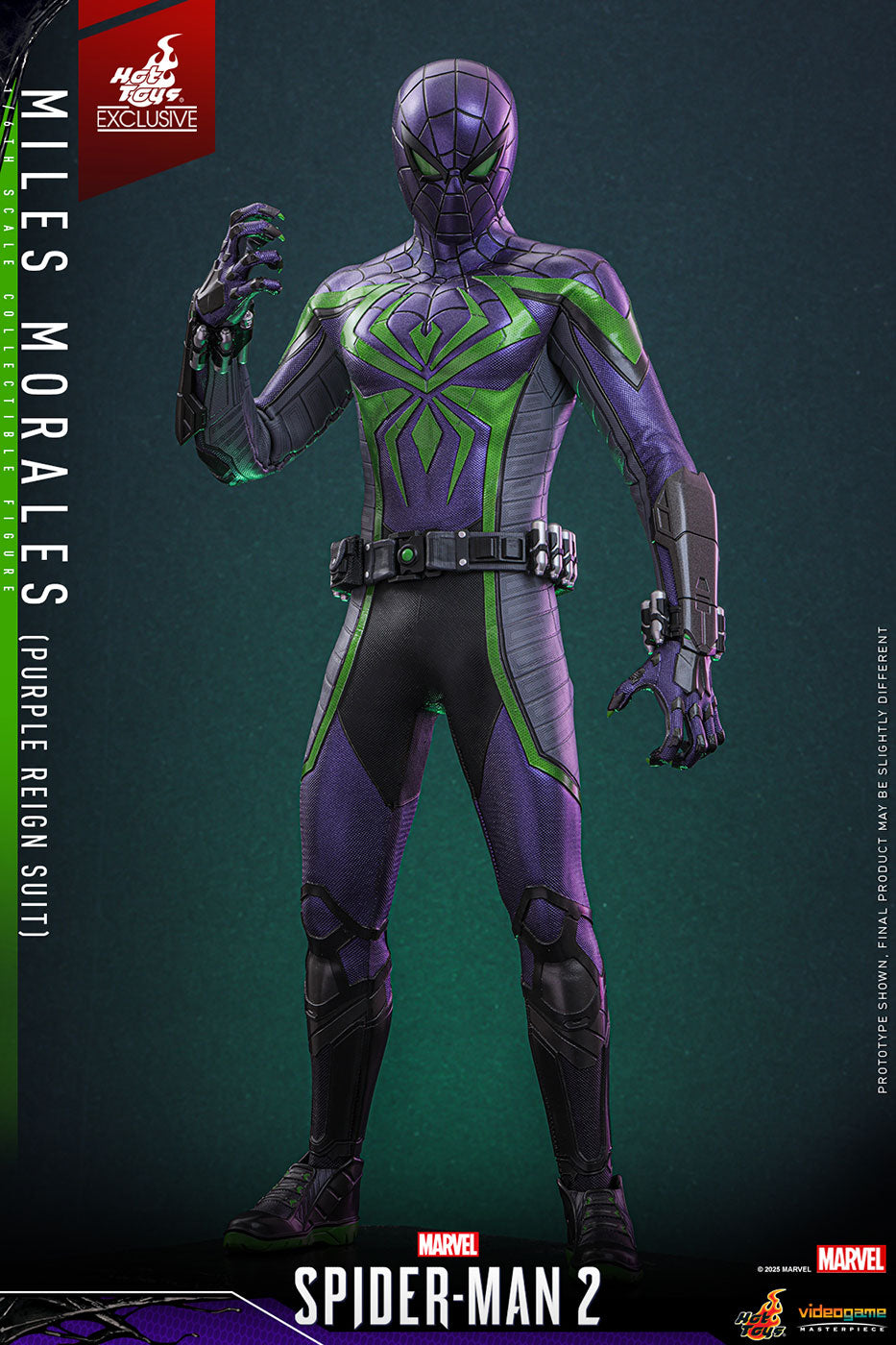 Marvel Spider-Man 2 - Miles Morales (Purple Reign Suit) Video Game Masterpiece - 1/6 Scale Fully Poseable Figure