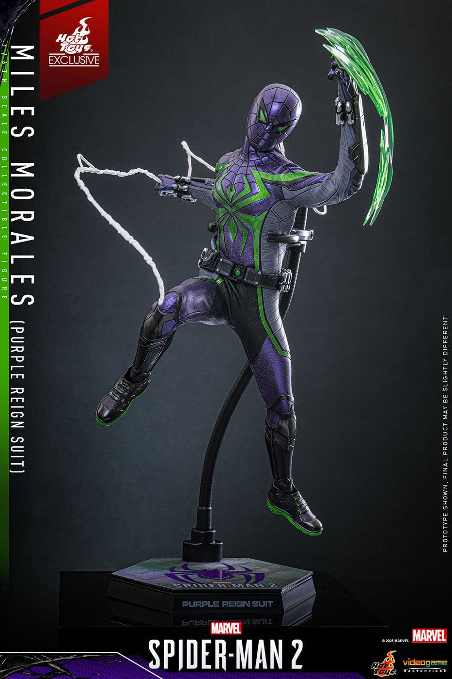 Marvel Spider-Man 2 - Miles Morales (Purple Reign Suit) Video Game Masterpiece - 1/6 Scale Fully Poseable Figure