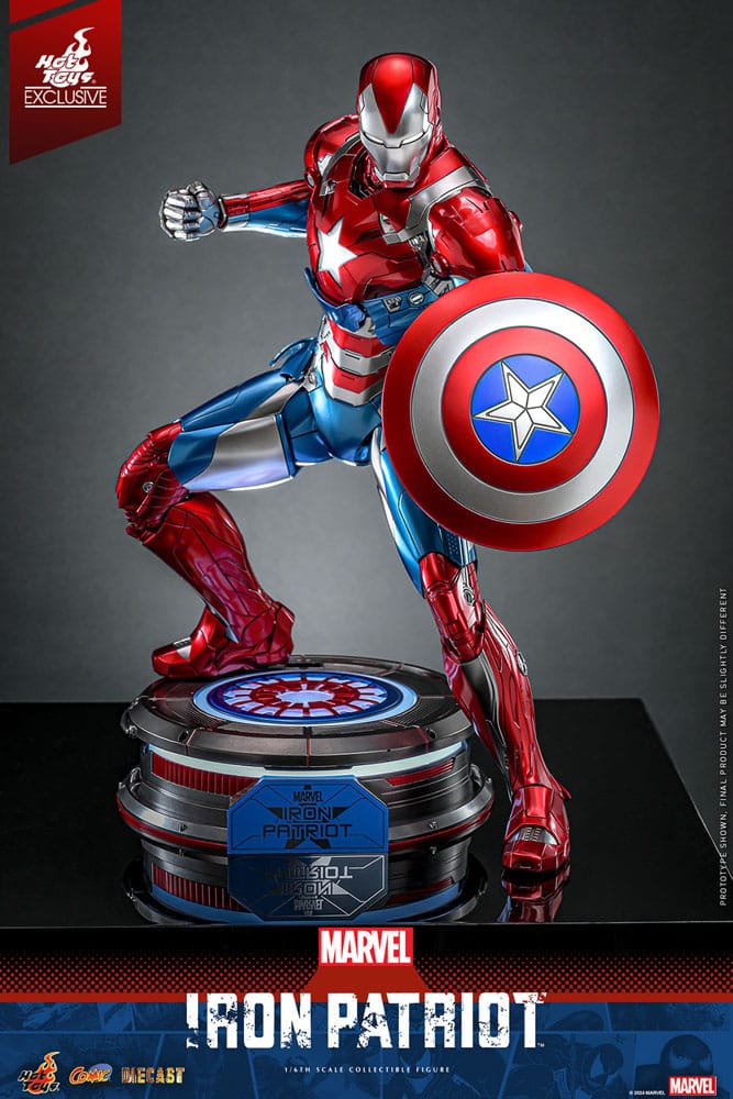 Hot Toys Iron Patriot Comics Version 1/6 Scale Action Figure (CMS021D68)