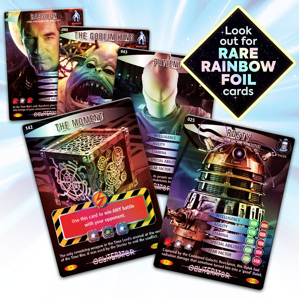 ultra rare doctor who cards Doctor Who Battles in Time: Obliterator 2026 Limited Edition Sealed Bo–  Master Replicas
