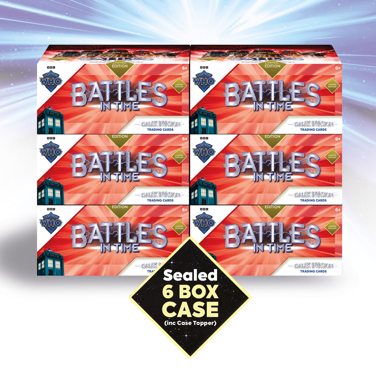 Doctor Who Battles in Time: Dalek Invasion Limited Edition Case of Six Boosters + Exclusive Case Topper Card