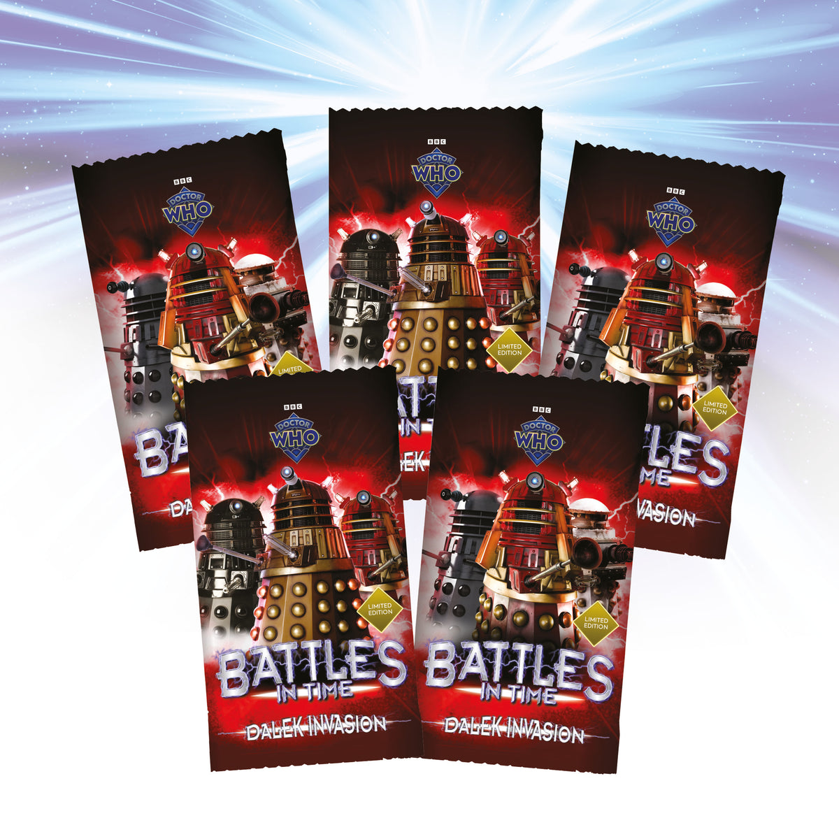 Doctor Who Battles in Time: Dalek Invasion Limited Edition Case of Six Boosters + Exclusive Case Topper Card