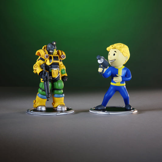 Fallout Excavator and Vault Boy (Gun) Mini Figure Set