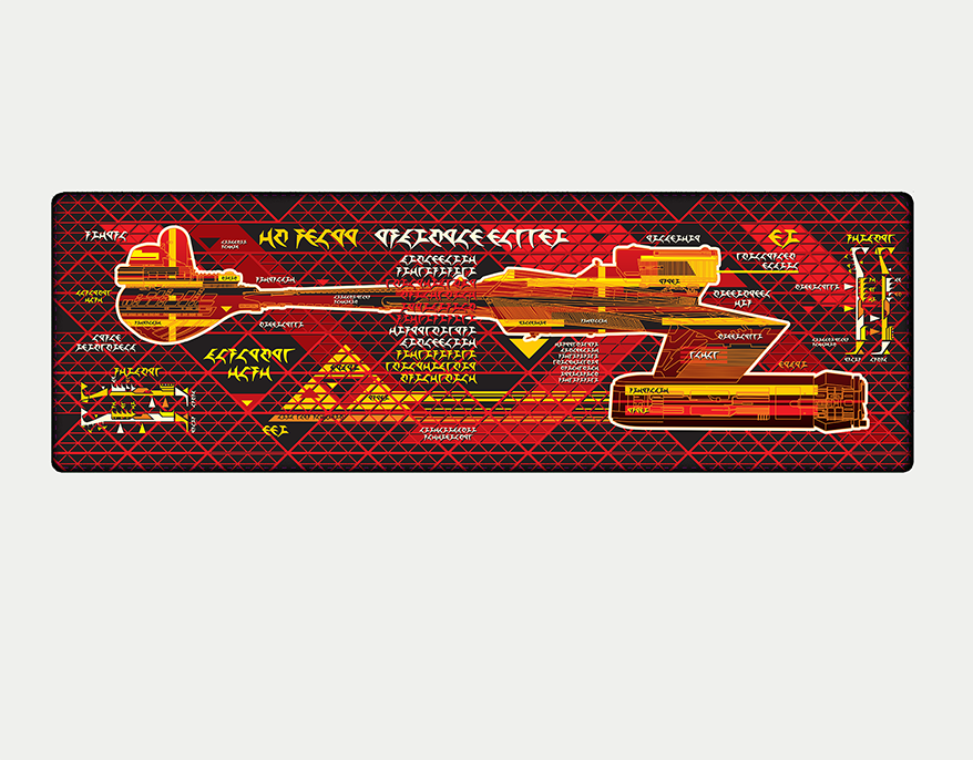 Star Trek Desk Mat: Klingon K’t’inga-class Battlecruiser