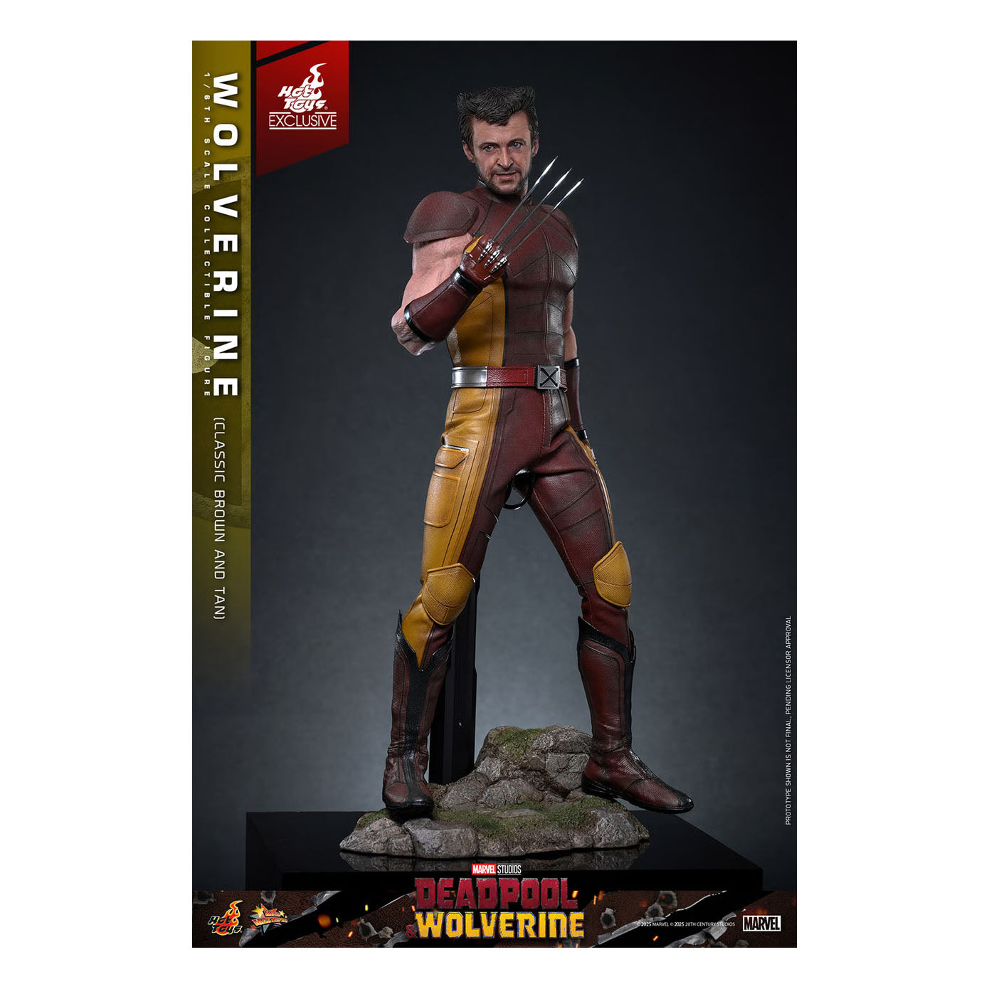 Hot Toys MMS831 Wolverine (Classic Brown and Tan) 1/6 Scale Figure – Deadpool & Wolverine