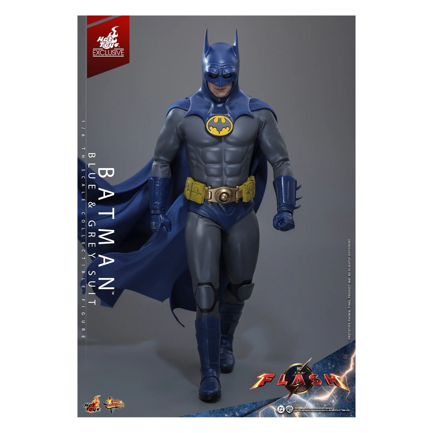Hot Toys MMS834 Batman (Blue & Grey Suit) 1/6 Scale Figure – The Flash